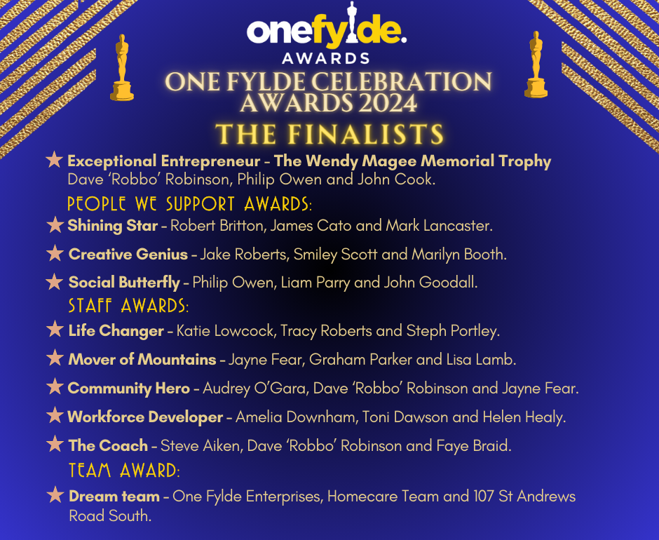 One Fylde celebration awards finalists